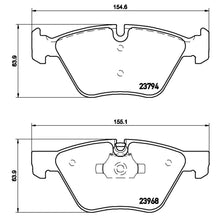 Load image into Gallery viewer, P06036X Brembo XTRA Low-Met Disc Brake Pad Set Brembo Brake Canada