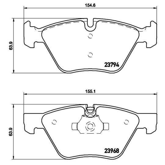 P06036X Brembo XTRA Low-Met Disc Brake Pad Set Brembo Brake Canada