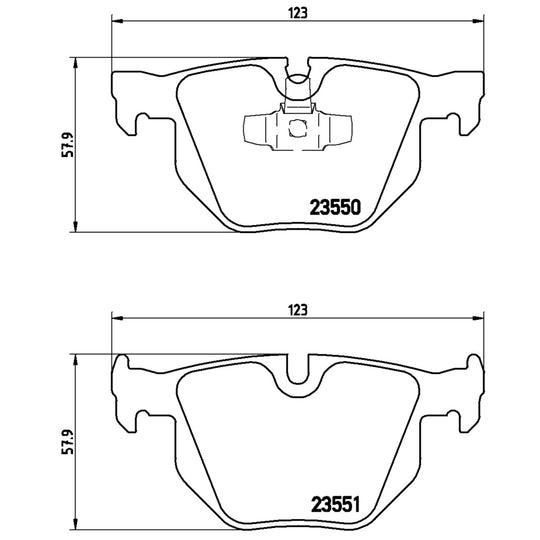 P06039X Brembo XTRA Low-Met Disc Brake Pad Set Brembo Brake Canada