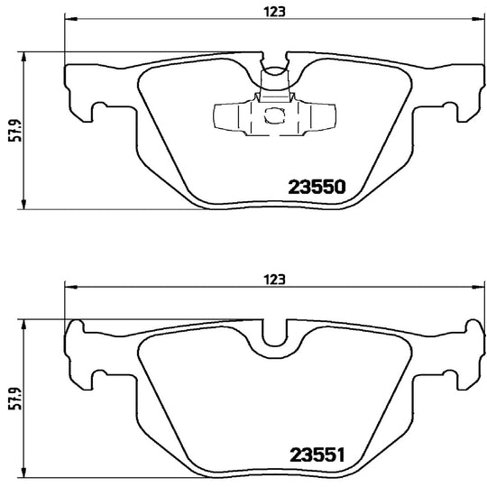 P06039 Brembo Premium Low-Met OE Equivalent Pad Brembo Brake Canada