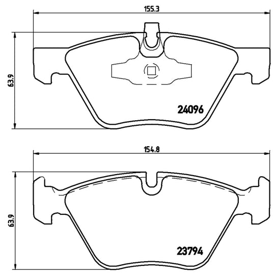 P06040X Brembo XTRA Low-Met Disc Brake Pad Set Brembo Brake Canada
