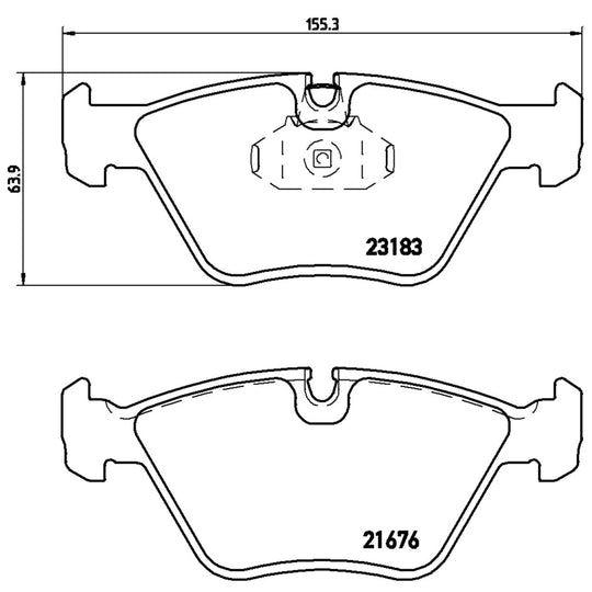 P06043X Brembo XTRA Low-Met Disc Brake Pad Set Brembo Brake Canada