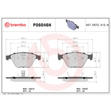 Load image into Gallery viewer, P06046N Brembo PRIME Ceramic Disc Brake Pad Set Brembo Brake Canada