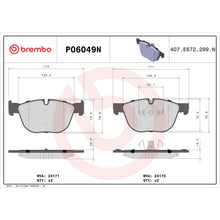 Load image into Gallery viewer, P06049N Brembo PRIME Ceramic Disc Brake Pad Set Brembo Brake Canada