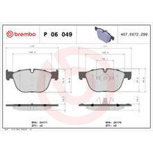 Load image into Gallery viewer, P06049 Brembo Premium Low-Met OE Equivalent Pad Brembo Brake Canada