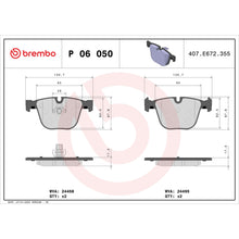 Load image into Gallery viewer, P06050 Brembo Premium Low-Met OE Equivalent Pad Brembo Brake Canada