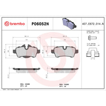 Load image into Gallery viewer, P06052N Brembo PRIME Ceramic Disc Brake Pad Set Brembo Brake Canada