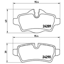 Load image into Gallery viewer, P06052X Brembo XTRA Low-Met Disc Brake Pad Set Brembo Brake Canada