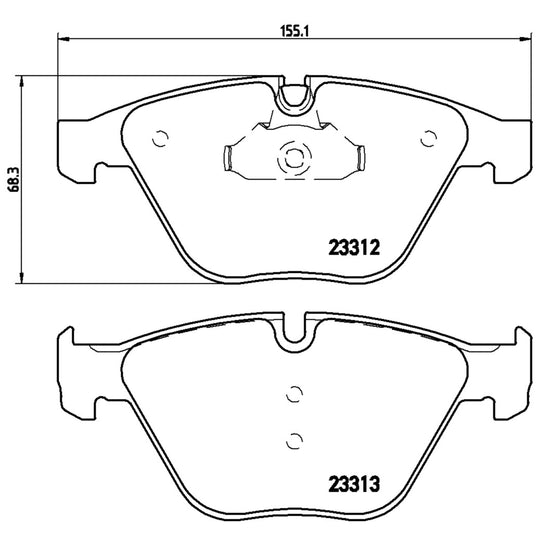 P06054X Brembo XTRA Low-Met Disc Brake Pad Set Brembo Brake Canada