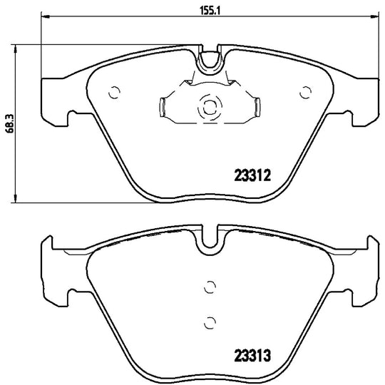 KT04250 Low-Met Brake Pad and UV Coated Vented  Brake Disc Kit Brembo Canada