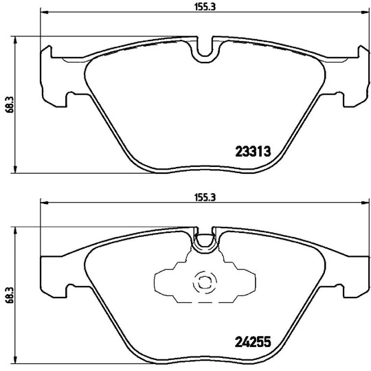 P06055 Brembo Premium Low-Met OE Equivalent Pad Brembo Brake Canada