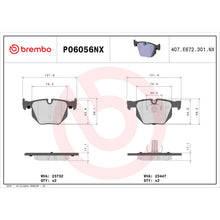 Charger l'image dans la galerie, P06056NX Brembo XTRA Ceramic Disc Brake Pad Set Brembo Brake Canada