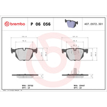 Load image into Gallery viewer, P06056 Brembo Premium Low-Met OE Equivalent Pad Brembo Brake Canada
