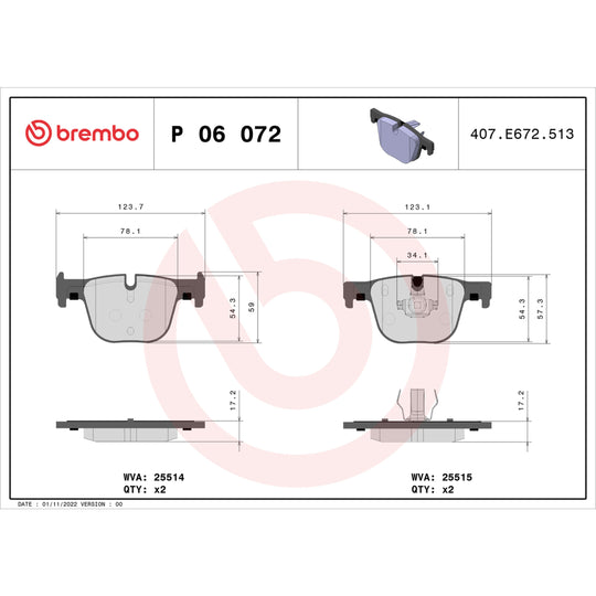 KT04422 Brembo Low-Met Brake Pad and UV Coated Vented  Brake Disc Kit Brembo Brake Canada