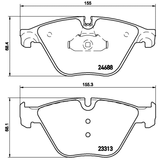 KT04493 Brembo Low-Met Brake Pad and Composite Vented  Brake Disc Kit Brembo Brake Canada