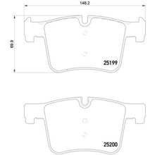 Load image into Gallery viewer, P06075X Brembo XTRA Low-Met Disc Brake Pad Set Brembo Brake Canada