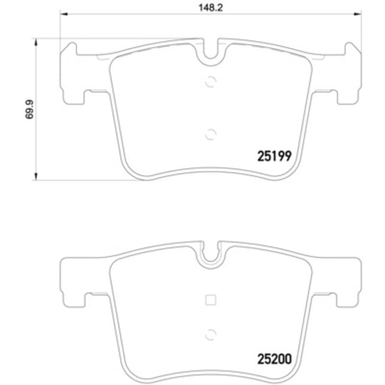 P06075X Brembo XTRA Low-Met Disc Brake Pad Set Brembo Brake Canada