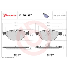 Load image into Gallery viewer, P06076 Brembo Premium Low-Met OE Equivalent Pad Brembo Brake Canada