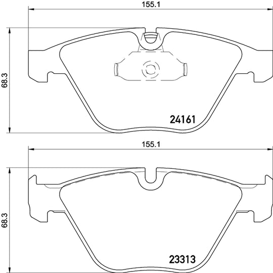 KT04526 Brembo Low-Met Brake Pad and Composite Vented  Brake Disc Kit Brembo Brake Canada
