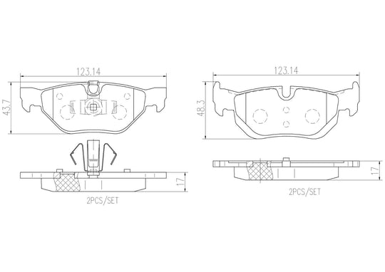 P06084N Brembo PRIME Ceramic Disc Brake Pad Set Brembo Brake Canada