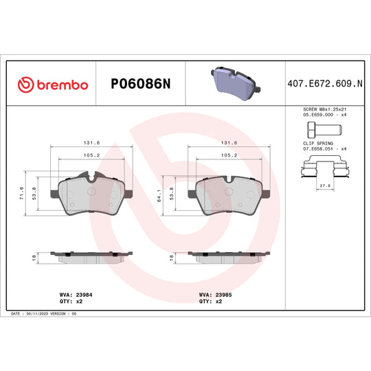 KT00192 Brembo Disc Brake Kit Brembo Brake Canada