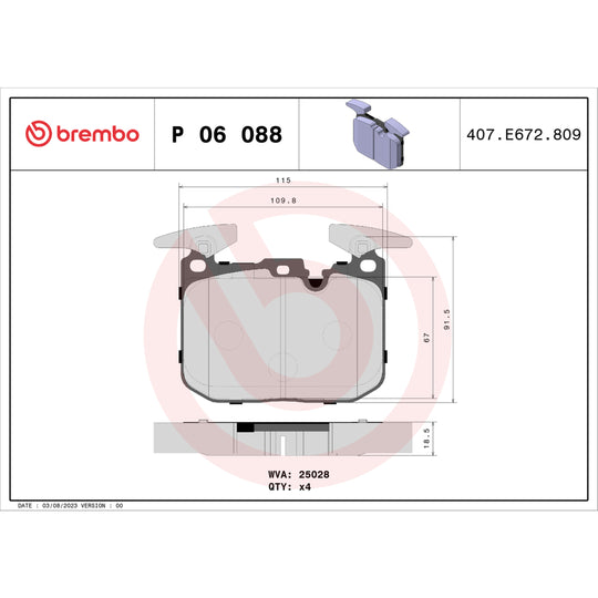KTX4100 Brembo Low-Met Brake Pad and XTRA Vented Drilled Brake Disc Kit Brembo Brake Canada
