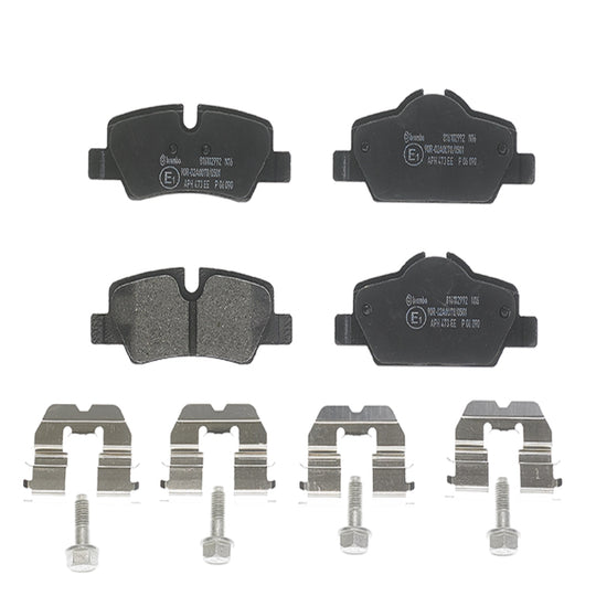 KT04527 Brembo Low-Met Brake Pad and UV Coated Solid  Brake Disc Kit Brembo Brake Canada