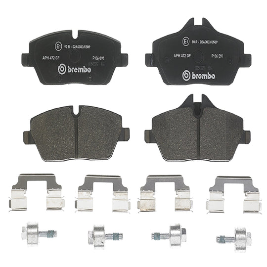 KT04352 Brembo Low-Met Brake Pad and UV Coated Vented  Brake Disc Kit Brembo Brake Canada