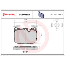 Load image into Gallery viewer, P06096NX Brembo XTRA Ceramic Disc Brake Pad Set Brembo Brake Canada