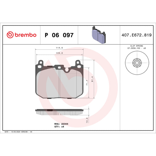KT04365 Brembo Low-Met Brake Pad and UV Coated Vented  Brake Disc Kit Brembo Brake Canada