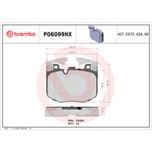 Load image into Gallery viewer, P06099NX Brembo XTRA Ceramic Disc Brake Pad Set Brembo Brake Canada