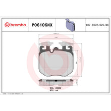Load image into Gallery viewer, P06106NX Brembo XTRA Ceramic Disc Brake Pad Set Brembo Brake Canada