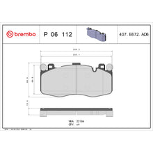 Charger l'image dans la galerie, P06112 Brembo Premium Low-Met OE Equivalent Pad Brembo Brake Canada