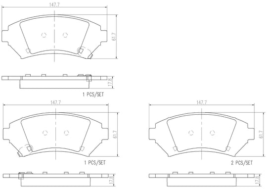 P07006N Brembo PRIME Ceramic Disc Brake Pad Set Brembo Brake Canada