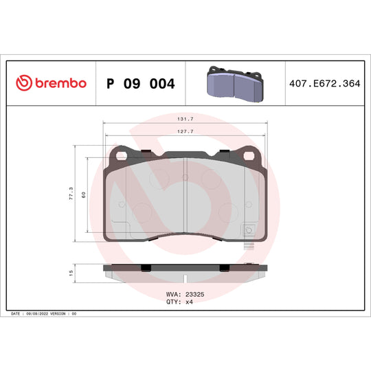 KT04244 Brembo Low-Met Brake Pad and UV Coated PVT  Brake Disc Kit Brembo Brake Canada