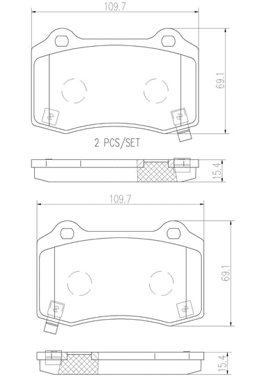 P09022N Brembo PRIME Ceramic Disc Brake Pad Set Brembo Brake Canada