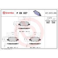 Charger l'image dans la galerie, P09027 Brembo Premium Low-Met OE Equivalent Pad Brembo Brake Canada