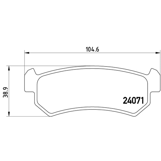 P10001 Brembo Premium Low-Met OE Equivalent Pad Brembo Brake Canada
