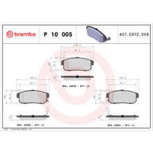 Load image into Gallery viewer, P10005 Brembo Premium Low-Met OE Equivalent Pad Brembo Brake Canada