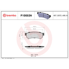 Load image into Gallery viewer, P10053N Brembo PRIME Ceramic Disc Brake Pad Set Brembo Brake Canada