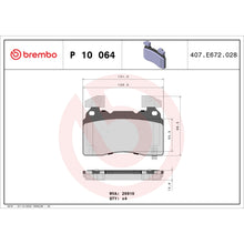 Load image into Gallery viewer, P10064 Brembo Premium Low-Met OE Equivalent Pad Brembo Brake Canada