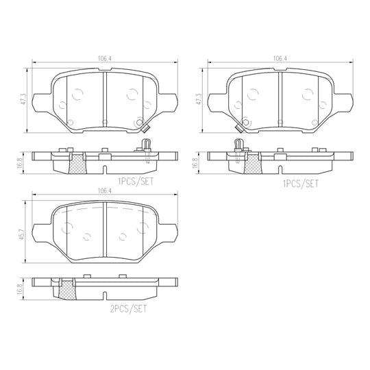 KT00A06 Brembo Ceramic Brake Pad and UV Coated Solid  Brake Disc Kit Brembo Brake Canada