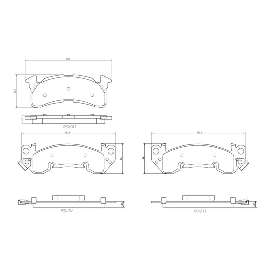 P10089N Brembo PRIME Ceramic Disc Brake Pad Set Brembo Brake Canada