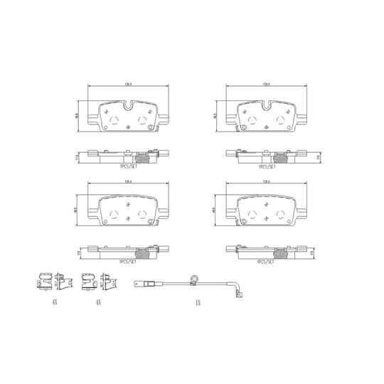 P10098N Brembo PRIME Ceramic Disc Brake Pad Set Brembo Brake Canada
