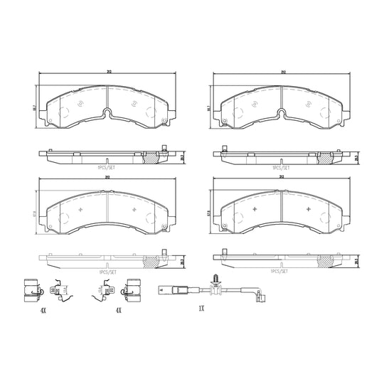 P10100N Brembo PRIME Ceramic Disc Brake Pad Set Brembo Brake Canada