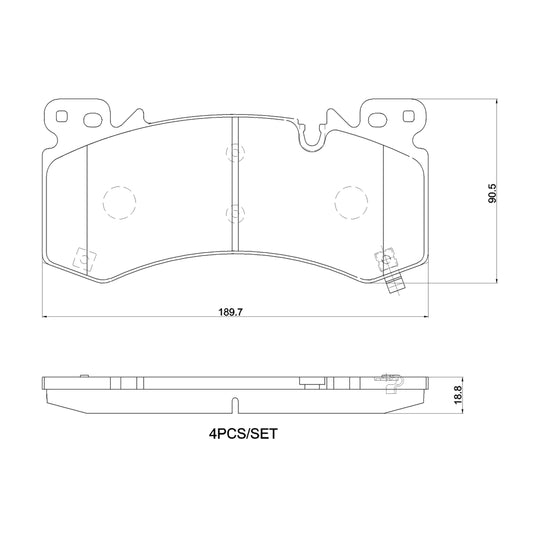 P10101N Brembo PRIME Ceramic Disc Brake Pad Set Brembo Brake Canada