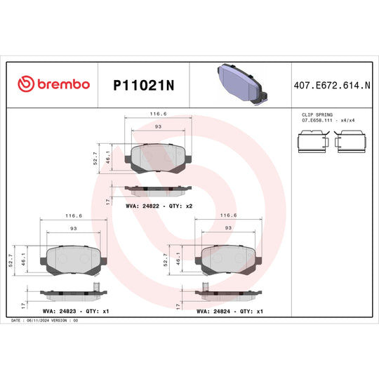 KT00792 Brembo Ceramic Brake Pad and UV Coated Solid  Brake Disc Kit Brembo Brake Canada