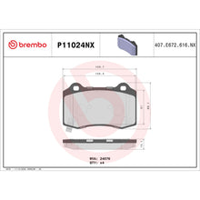 Load image into Gallery viewer, P11024NX Brembo XTRA Ceramic Disc Brake Pad Set Brembo Brake Canada