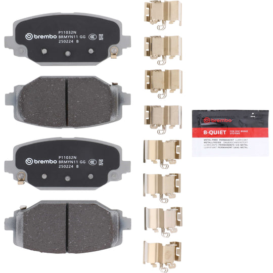 KT00796 Brembo Ceramic Brake Pad and UV Coated Solid  Brake Disc Kit Brembo Brake Canada