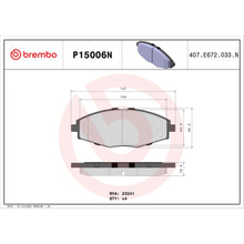 Load image into Gallery viewer, P15006N Brembo PRIME Ceramic Disc Brake Pad Set Brembo Brake Canada